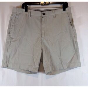 Amazon Essentials Mens Slim Fit Chino Shorts Silver Gray Size 33